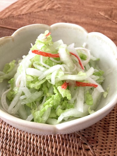 白菜と大根のカンタンサラダの写真