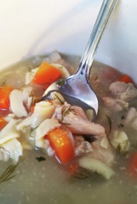 メキシカンチキンヌードルスープのレシピ