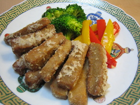 まぐろのカレー風味竜田揚げ✿
