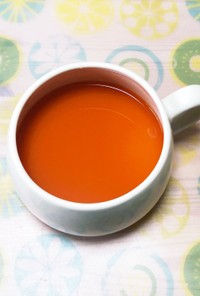 玉ねぎの皮茶で野菜ジューススープ