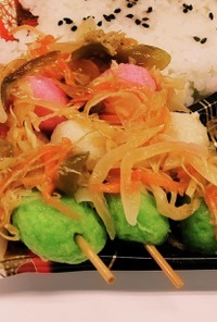 “3色だんご串天ぷら”