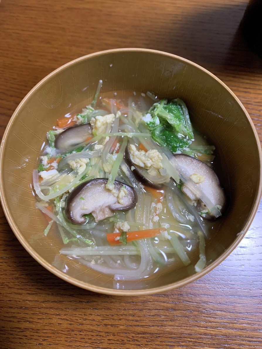 水菜の春雨スープの画像