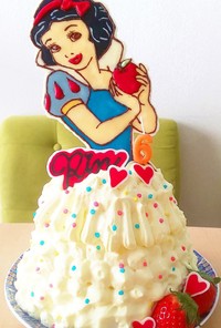 白雪姫 デコチョコ ドレスケーキ