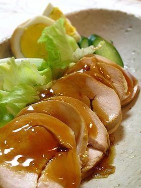 和風のしっとり鶏ハム