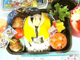 簡単キャラ弁☆仮面ライダーキバ