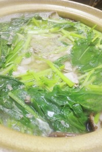 壬生菜の豚しゃぶ鍋
