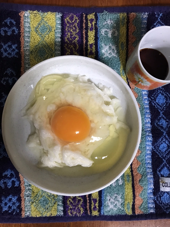 ( ∩_∩)長芋入り卵かけご飯(´～｀)の画像