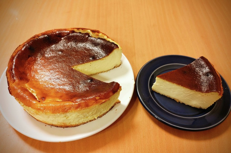 水切ヨーグルトで簡単バスク風チーズケーキの画像