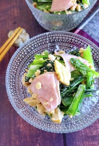 レンジで簡単！小松菜とたまごのマヨサラダ