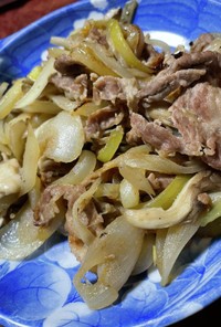 舞茸と豚肉のニンニク醤油炒め