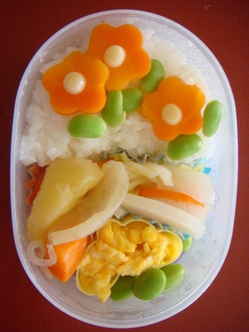 簡単キャラ弁!!カワイイ✿お花✿