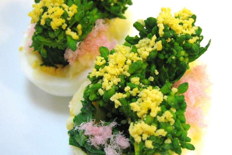 ひなまつりに 菜の花畑 レシピ 作り方 By えるえる２８６ クックパッド 簡単おいしいみんなのレシピが367万品