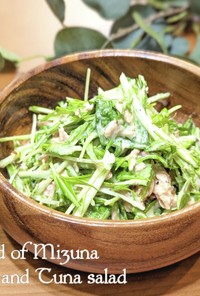 【簡単★5分】水菜とツナの居酒屋風サラダ