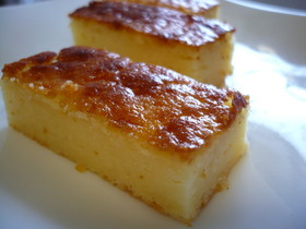 ノンオイル☆粉チーズのしっとりケーキ♪