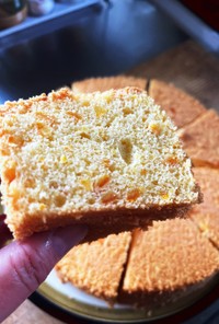 米粉と大豆油のオレンジシフォンケーキ