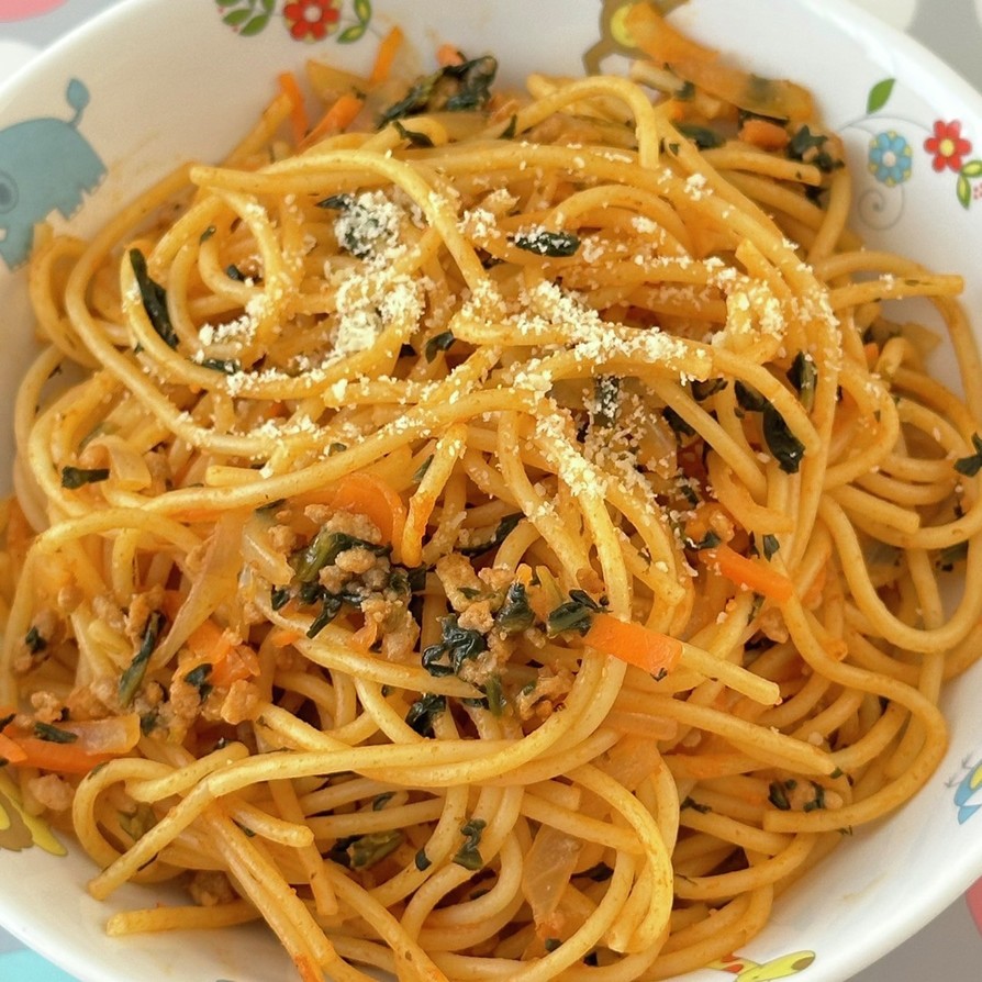 【保育園給食】スパゲッティナポリタンの画像