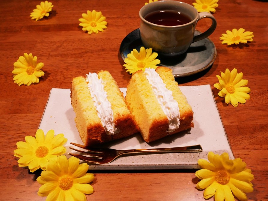 柚子の米粉シフォンケーキ＊の画像