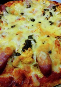 グルテンフリーなポテト生地のピザ