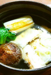 SDGs　鯛の骨とグリル野菜のスープ