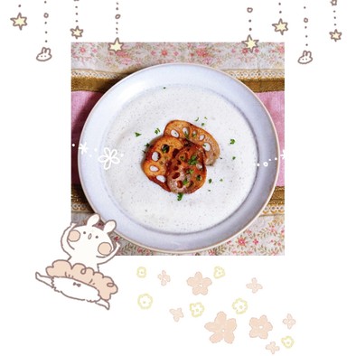 マクロビ☆味噌の優しい蓮根ポタージュの写真