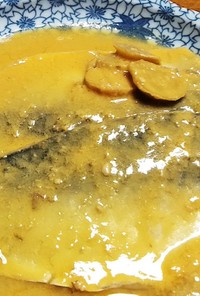 鯖の味噌バター醤油煮