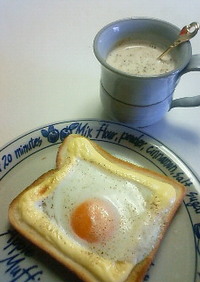 簡単朝食！マヨエッグトースト♪