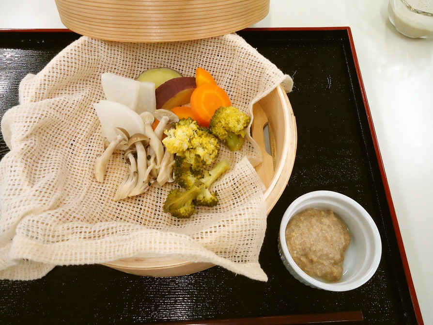 蒸し野菜の豆腐味噌ソースの画像