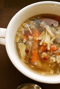 生姜いっぱいスープ
