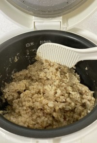 雑穀米を加えてオートミール炊きました