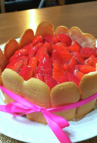 苺のシャルロットケーキ グルテンフリー