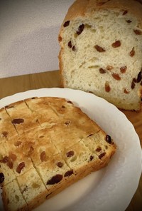 【1.5斤】我が家のレーズン食パン。