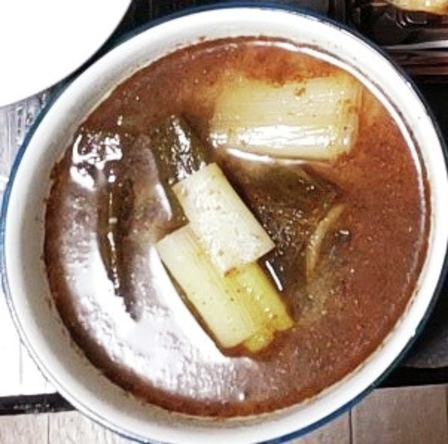 「ねぎ汁味噌味」カツオ粉と胡麻油の旨味の画像