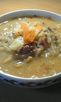 ダイエットに♪簡単!白滝の味噌ラーメン