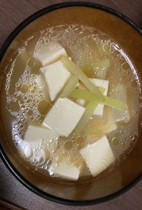 大根と豆腐の韓国風スープ