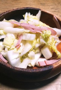 白菜とハムのスダチ風味サラダ