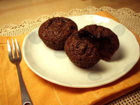 外はパリッ!ミックス粉でチョコマフィン!
