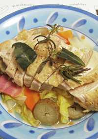 鶏胸肉と冬野菜のブレゼ