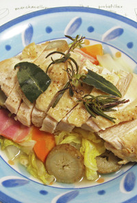 鶏胸肉と冬野菜のブレゼ