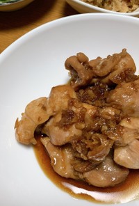 鶏もも肉 韓国風照り焼き
