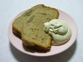 HBで作る煎茶とあんこのケーキ