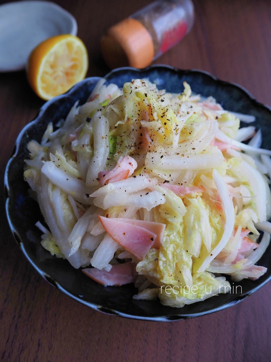 白菜と玉ねぎのマリネ風サラダの画像