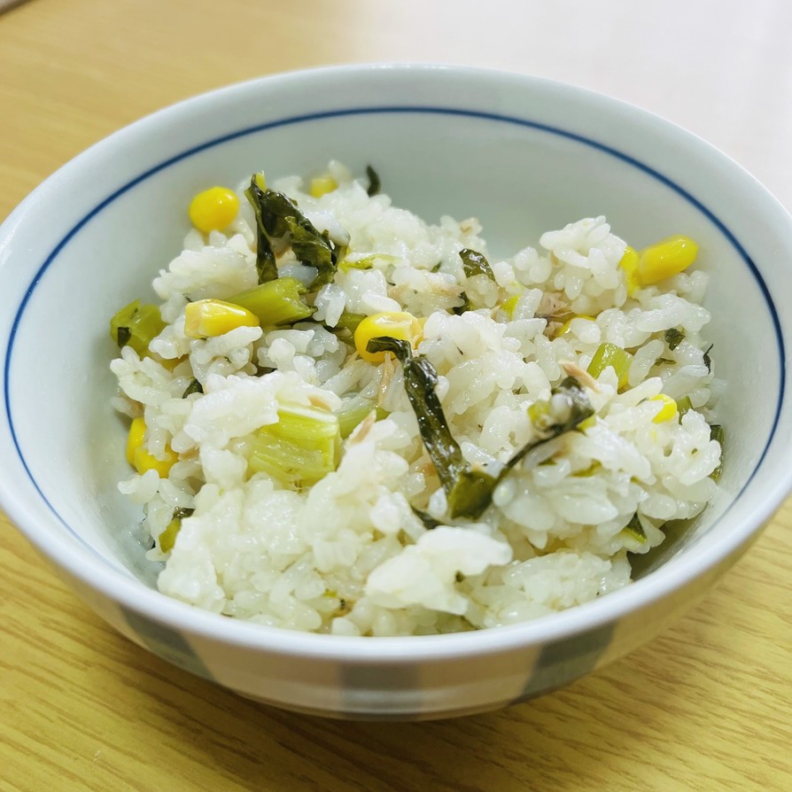 【野菜ソムリエ】バター香る小松菜ご飯の画像