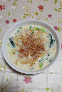 ZENBヌードル丸麺和風豆乳スープパスタ
