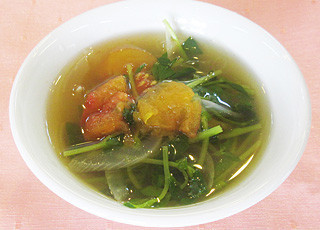 豆苗スープの画像