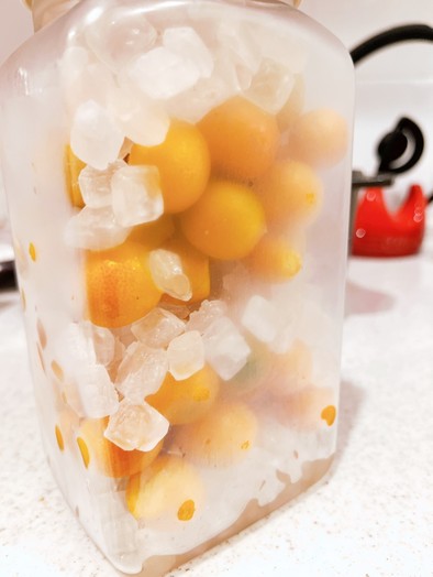 冷凍しちゃう金柑のシロップの写真