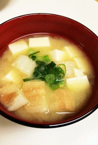 味噌汁①お麩と豆腐