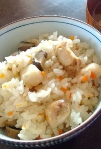 里芋と鶏肉の炊き込みご飯