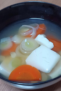 シンプル豆腐のおつゆ