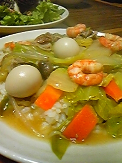 お手軽に♪中華丼