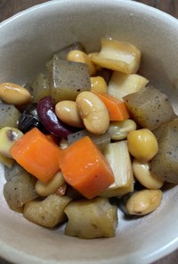 豆と根菜の煮物